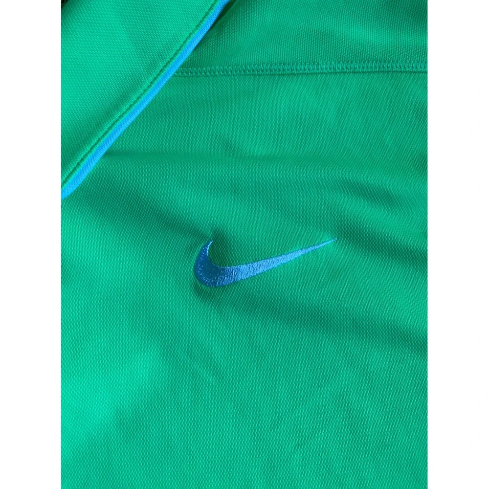 Nike Golf Dri-FIT Polo Shirt Mens XL Neon Green Short Sleeve Standard Fit Swoosh